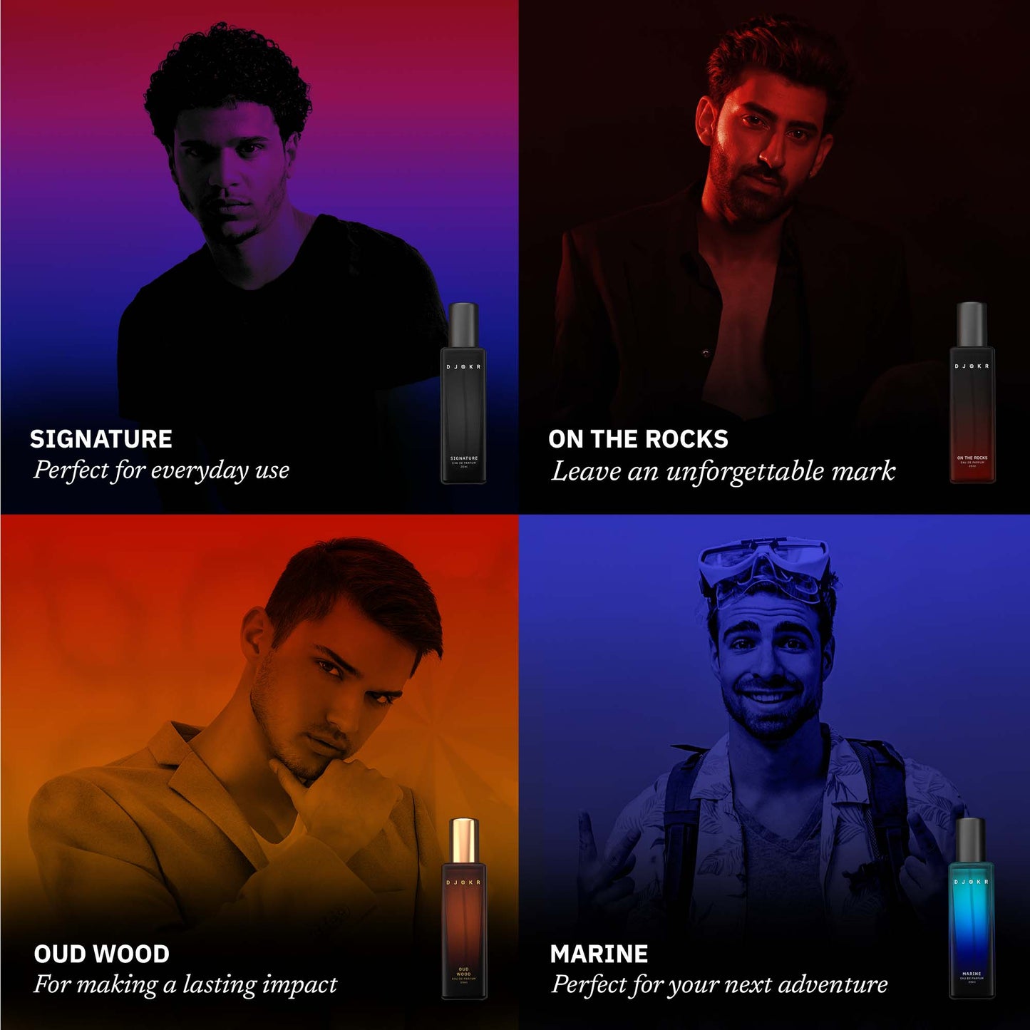 DJOKR Pack of 4 Perfume Set